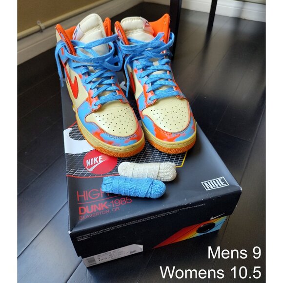 Nike Dunk High 1985 High SP | Safety Orange / Team Orange | Womens 10.5 (Mens 9) - Picture 3 of 13